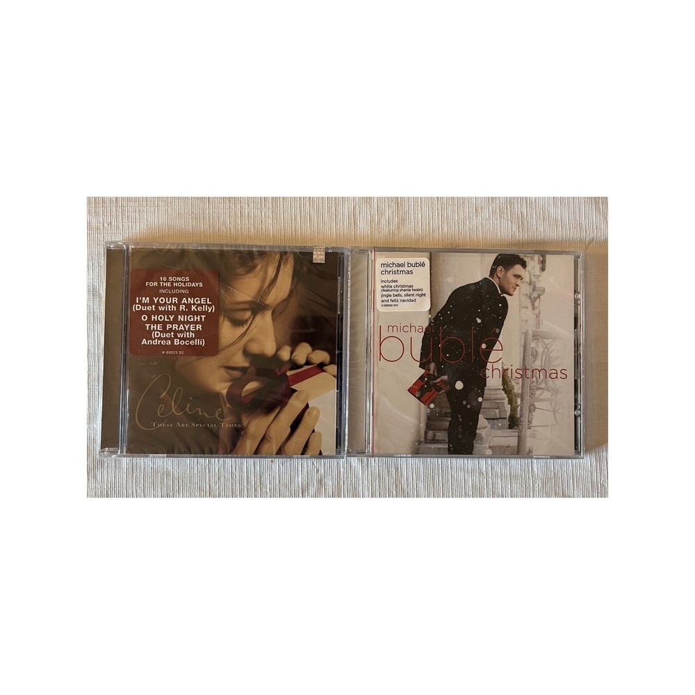 Celine Dion These Are Special Times & Michael Buble Christmas CD Lot New Sealed